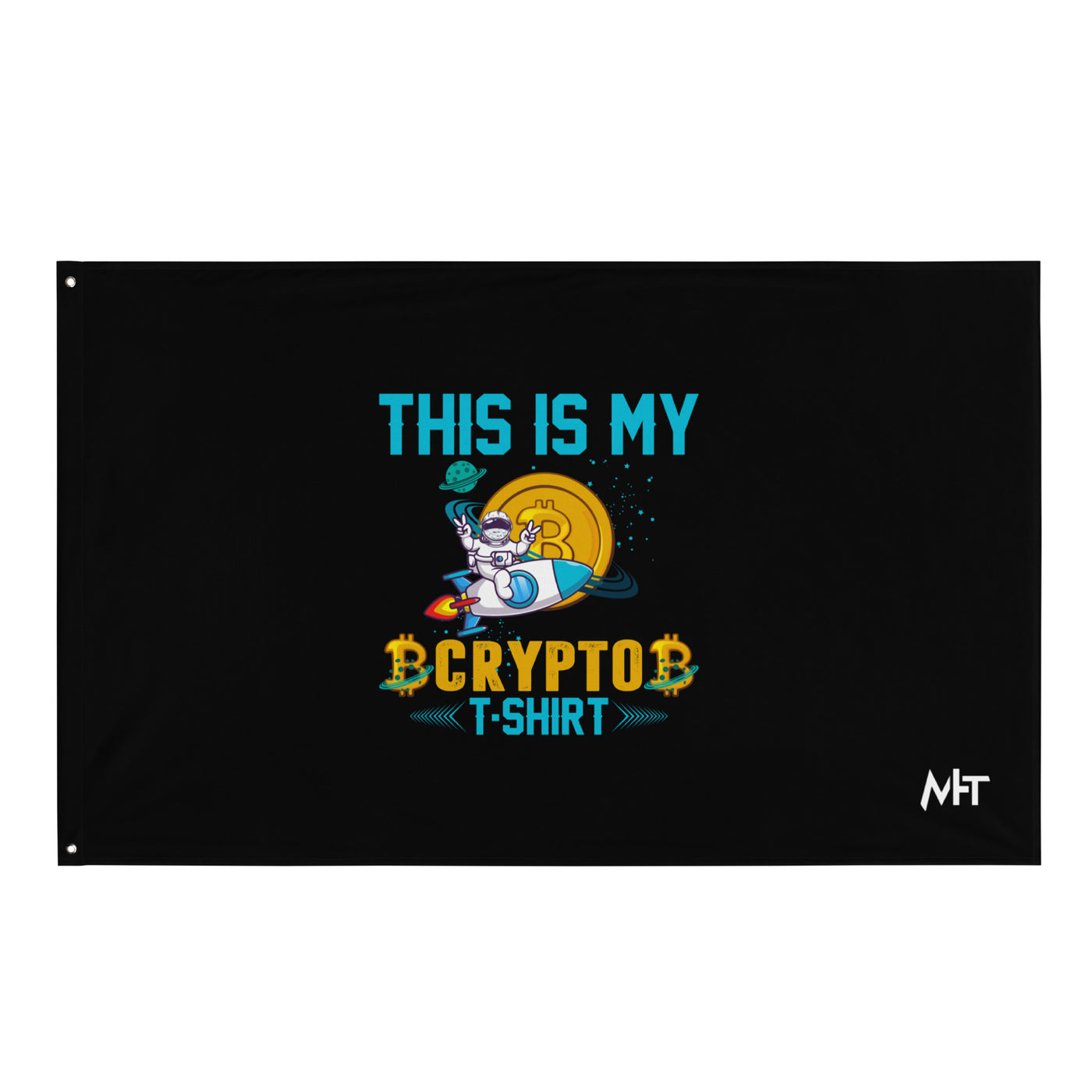 This is my Crypto T-shirt with Turtle Ninja and Missile - Flag