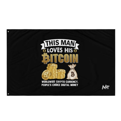 This Man loves his Bitcoin - Flag