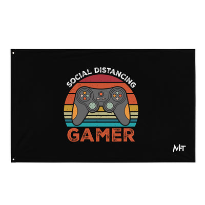Social Distancing Gamer - Flag