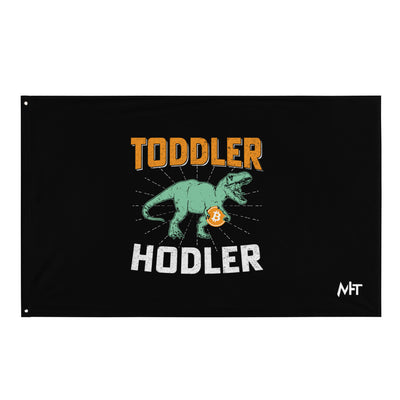 Toddler Bitcoin T-rex Holder - Flag