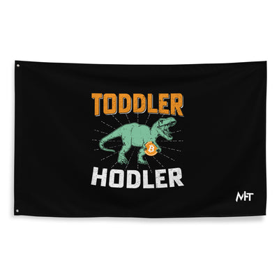 Toddler Bitcoin T-rex Holder - Flag