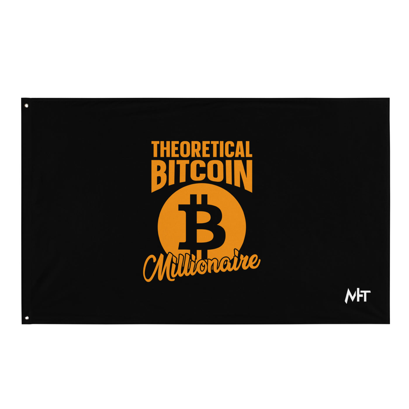 Theoretical Bitcoin Millionaire Flag
