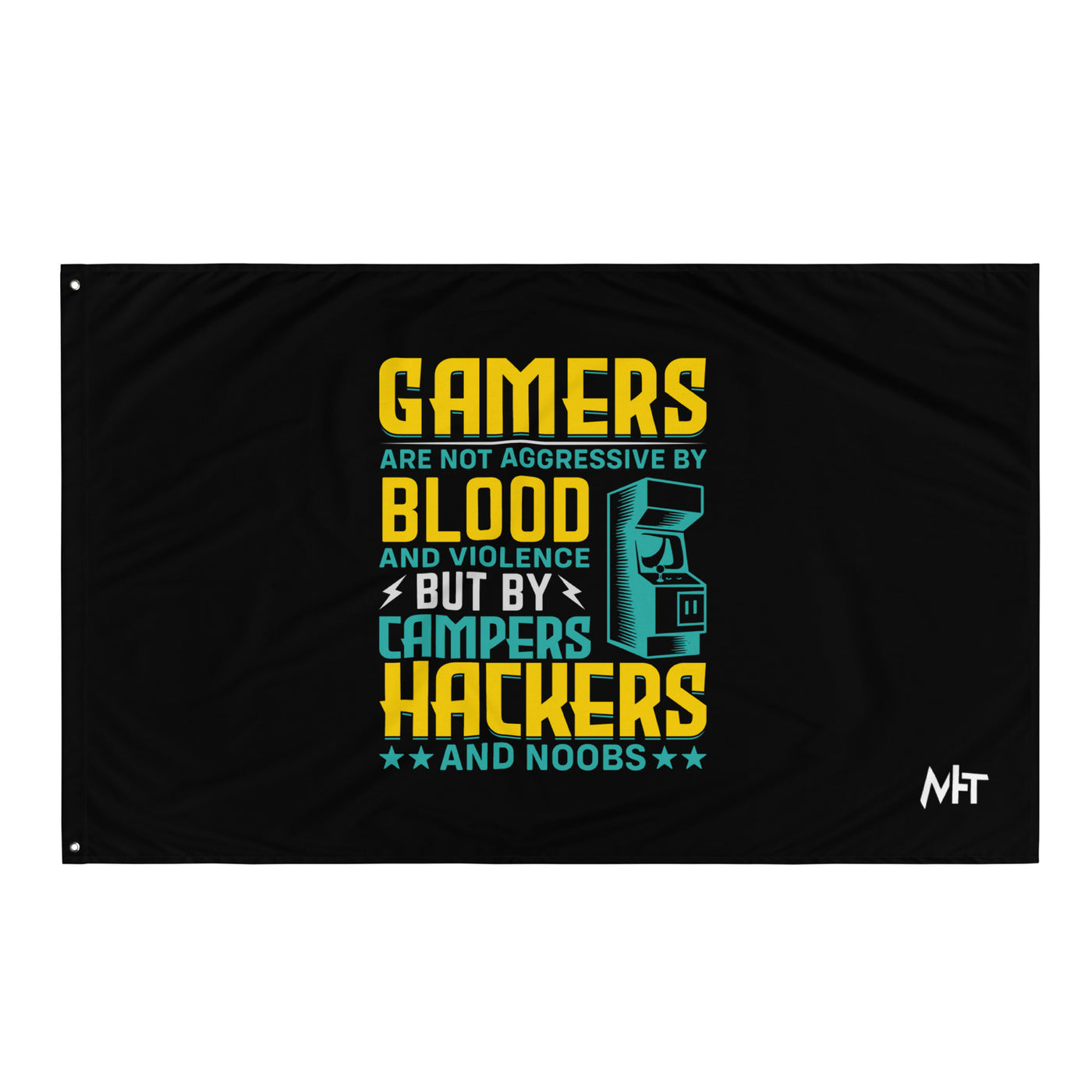 Gamers are not Aggressive by Blood and Violence ( rasel ) - Flag