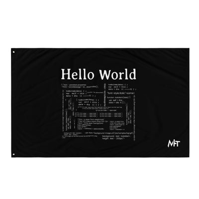 Hello World Computer Programming - Flag