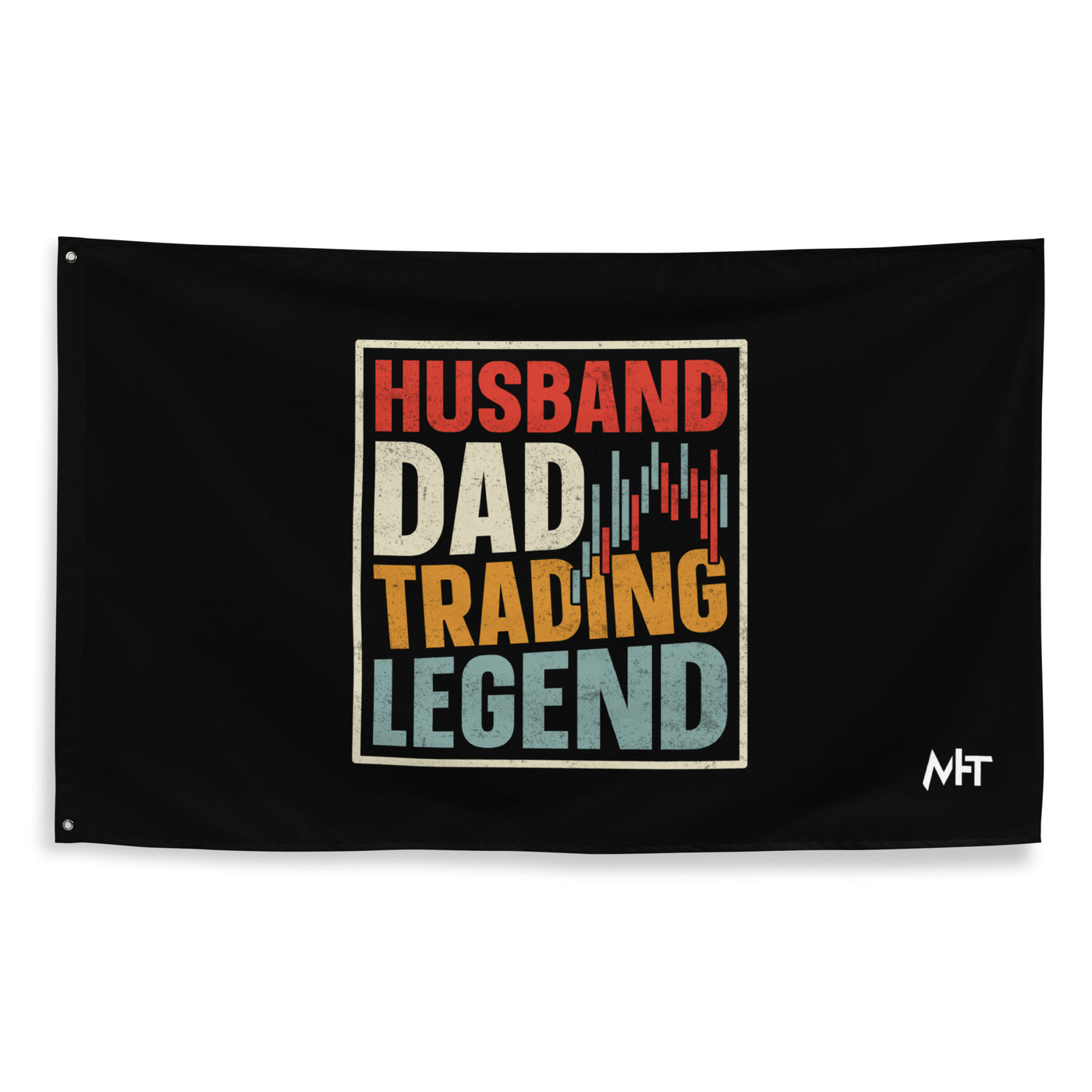 Husband, Dad, Trading Legend - Flag