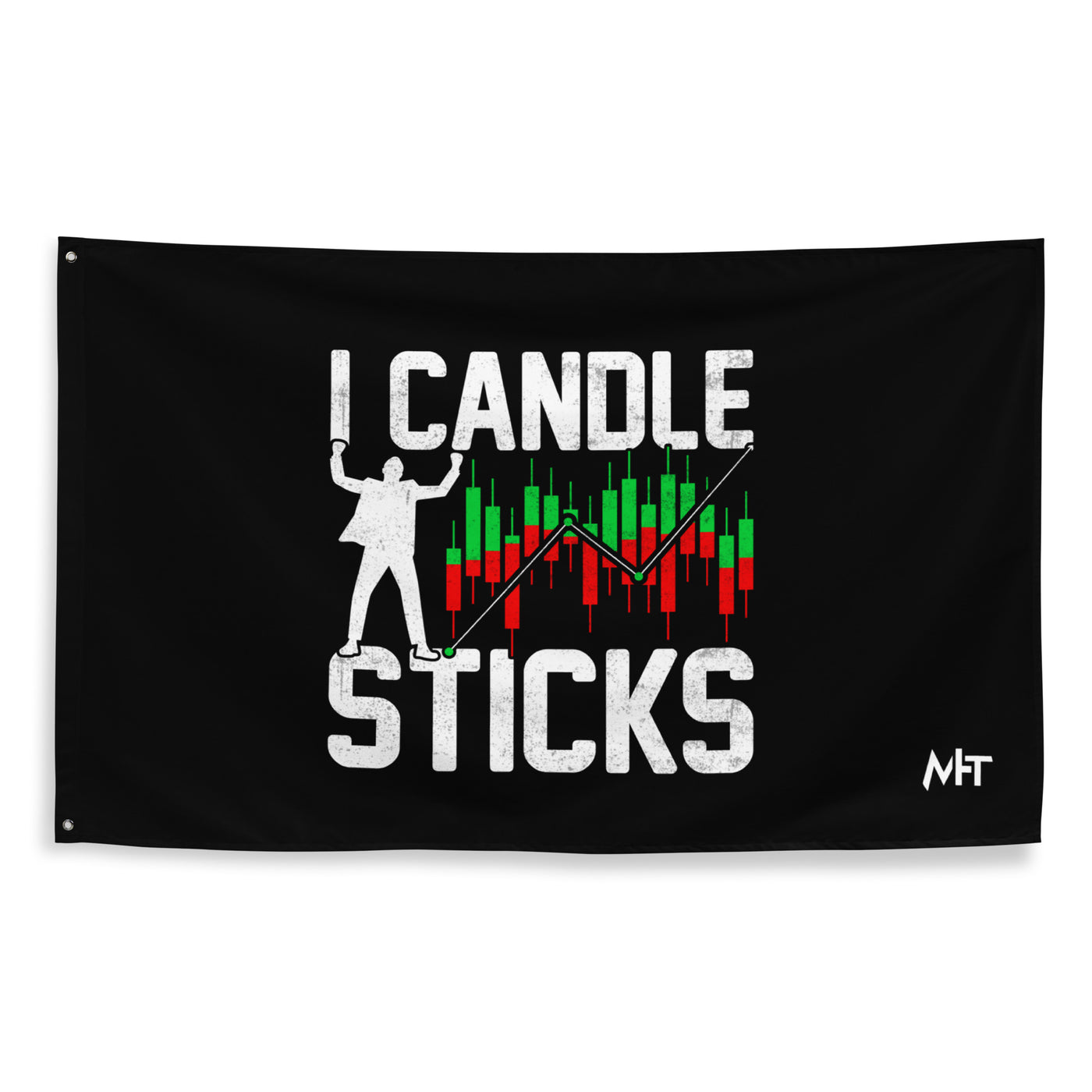 I Candle Stick - Flag