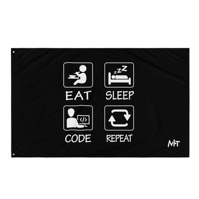 Eat, Sleep, Code, Repeat V1 - Flag