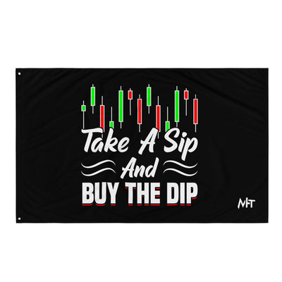 Take a Sip and Buy the Dip - Flag