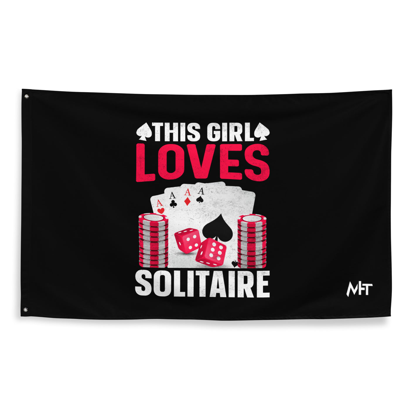 This Girl Loves  Solitaire - Flag