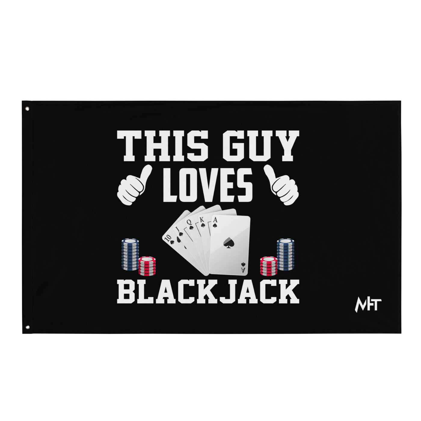 This Guy Loves Black Jack V1 - Flag