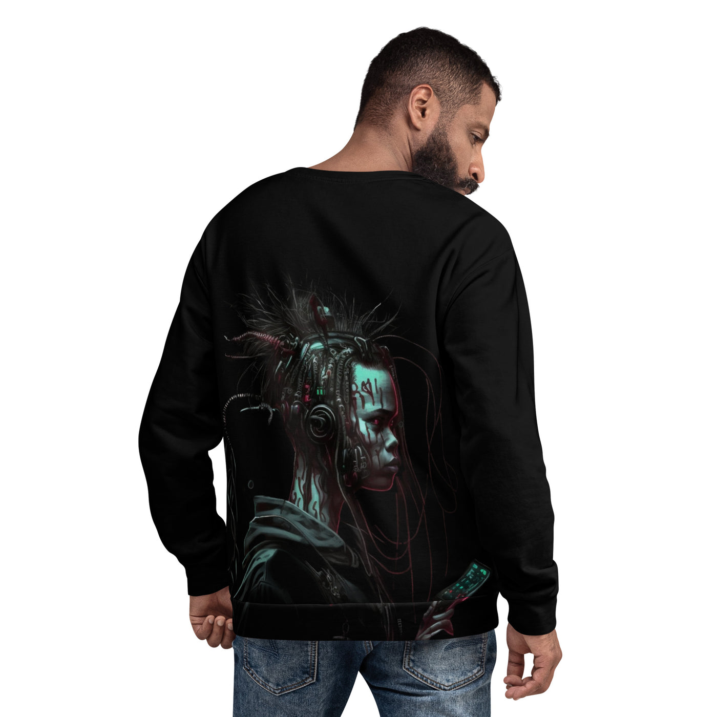 Cyberware assassin v7-  Unisex Sweatshirt ( Back Print )