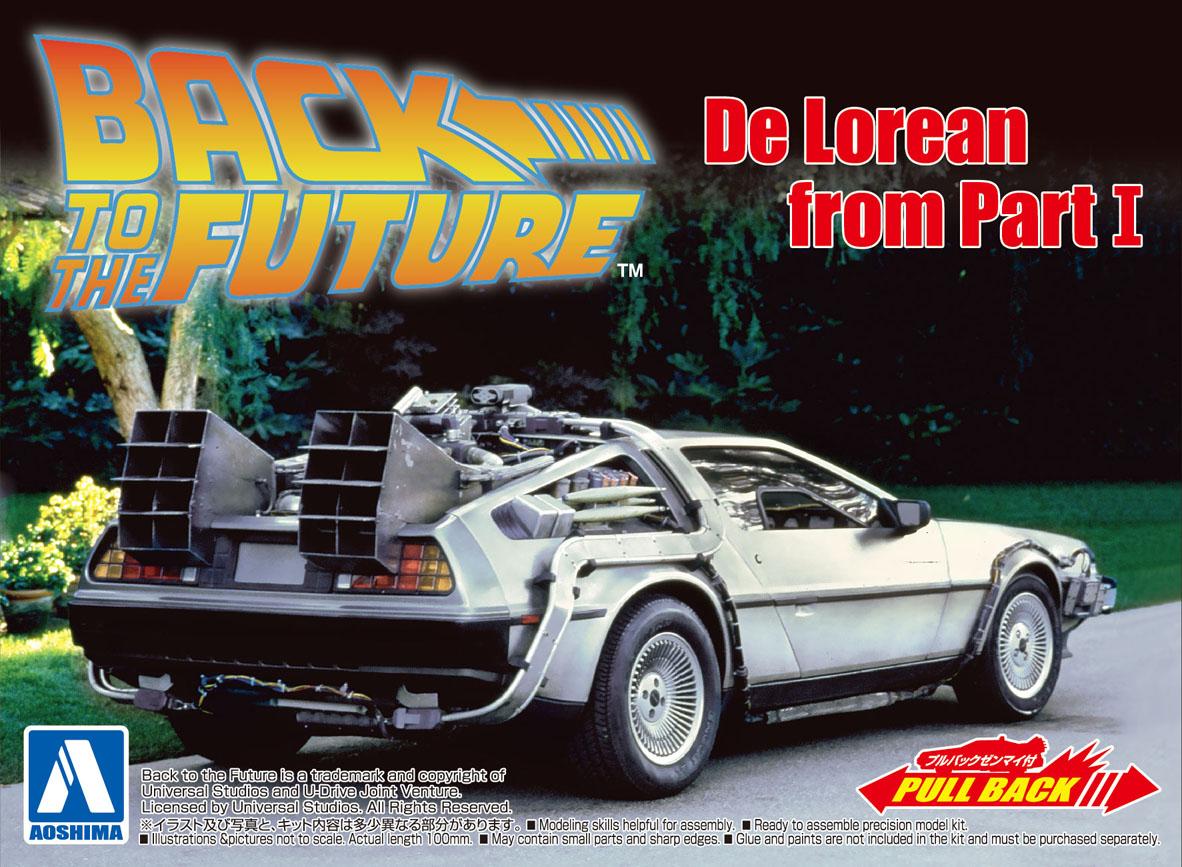 Back to the Future pull-back DeLorean 1:43 scale plastic model kit by MyHackerTech