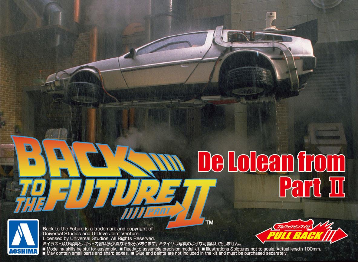 Back to the Future Part II pull-back DeLorean 1:43 scale plastic model kit by MyHackerTech