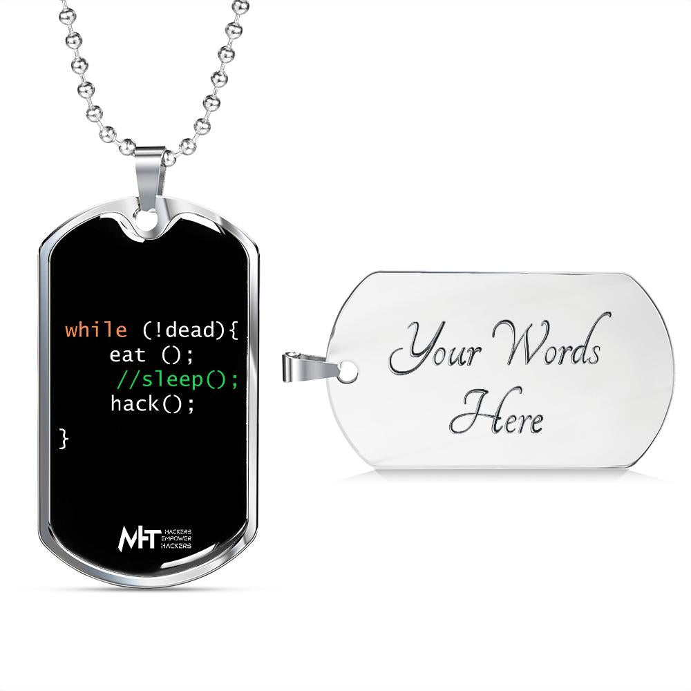 Computer Science - Graphical Dog Tag and Ball Chain by MyHackerTech