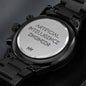 Artificial Intelligence Engineer - Black Chronograph Watch (Premium Box) by MyHackerTech