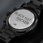 Black Hat Hacker - Black Chronograph Watch (Premium Box) by MyHackerTech