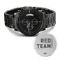 Cyber Security Red Team V7 - Black Chronograph Watch ( Premium Box) by MyHackerTech