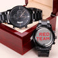 Cyber Security Red Team V8 - Black Chronograph Watch ( Premium Box) by MyHackerTech
