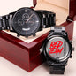 Cyber Security Red Team V10 - Black Chronograph Watch ( Premium Box) by MyHackerTech