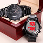 Cyber Security Red Team V9 - Black Chronograph Watch ( Premium Box) by MyHackerTech