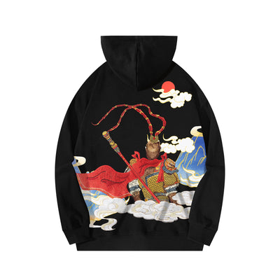 Monkey King Embroidery Hoodie by MyHackerTech