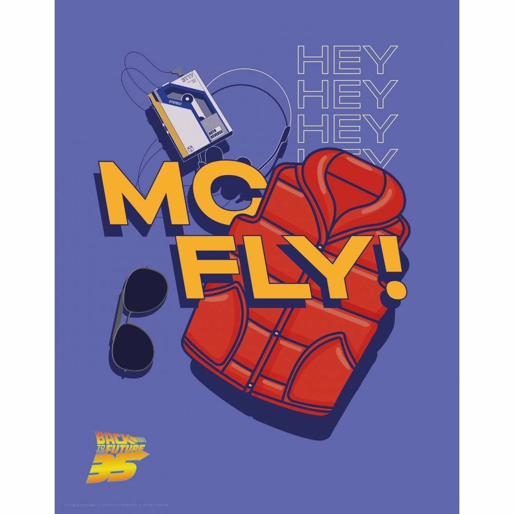 Back to the Future "Hey McFly" Limited Edition Commemorative Print by MyHackerTech