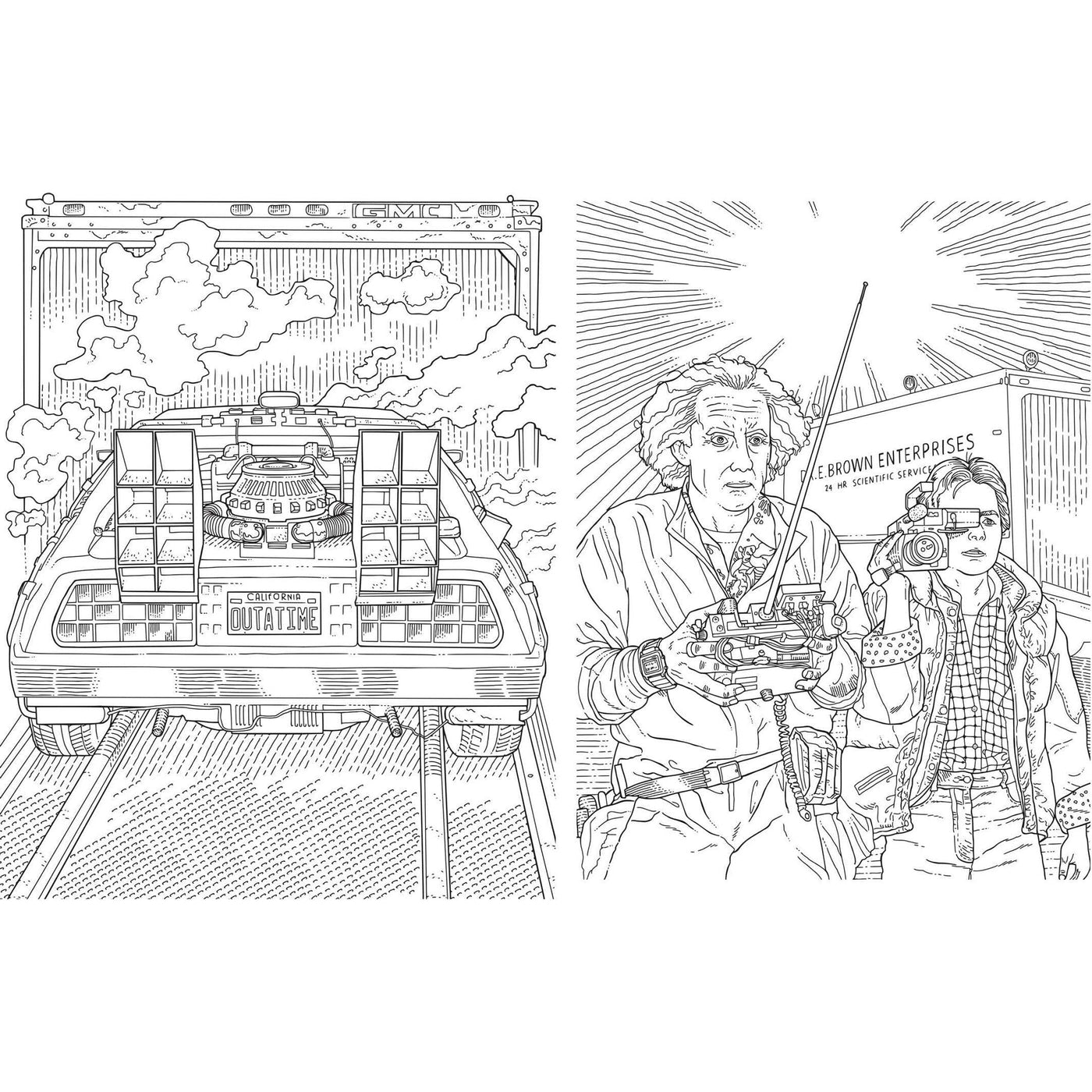 Back to the Future: The Official Coloring Book by MyHackerTech