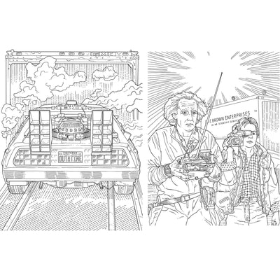 Back to the Future: The Official Coloring Book by MyHackerTech