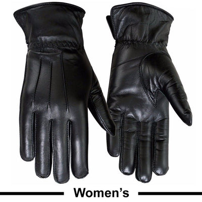 Ladies Warm Winter Gloves Dress Gloves Thermal Lining Geniune Leather Black