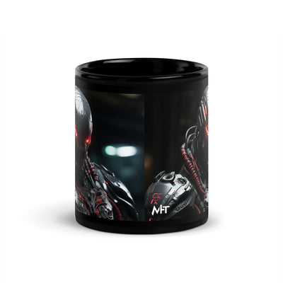 CyberArms Warrior - Black Glossy Mug