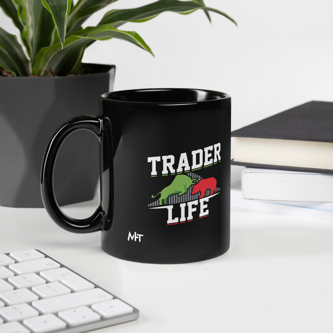 Trader life - Black Glossy Mug