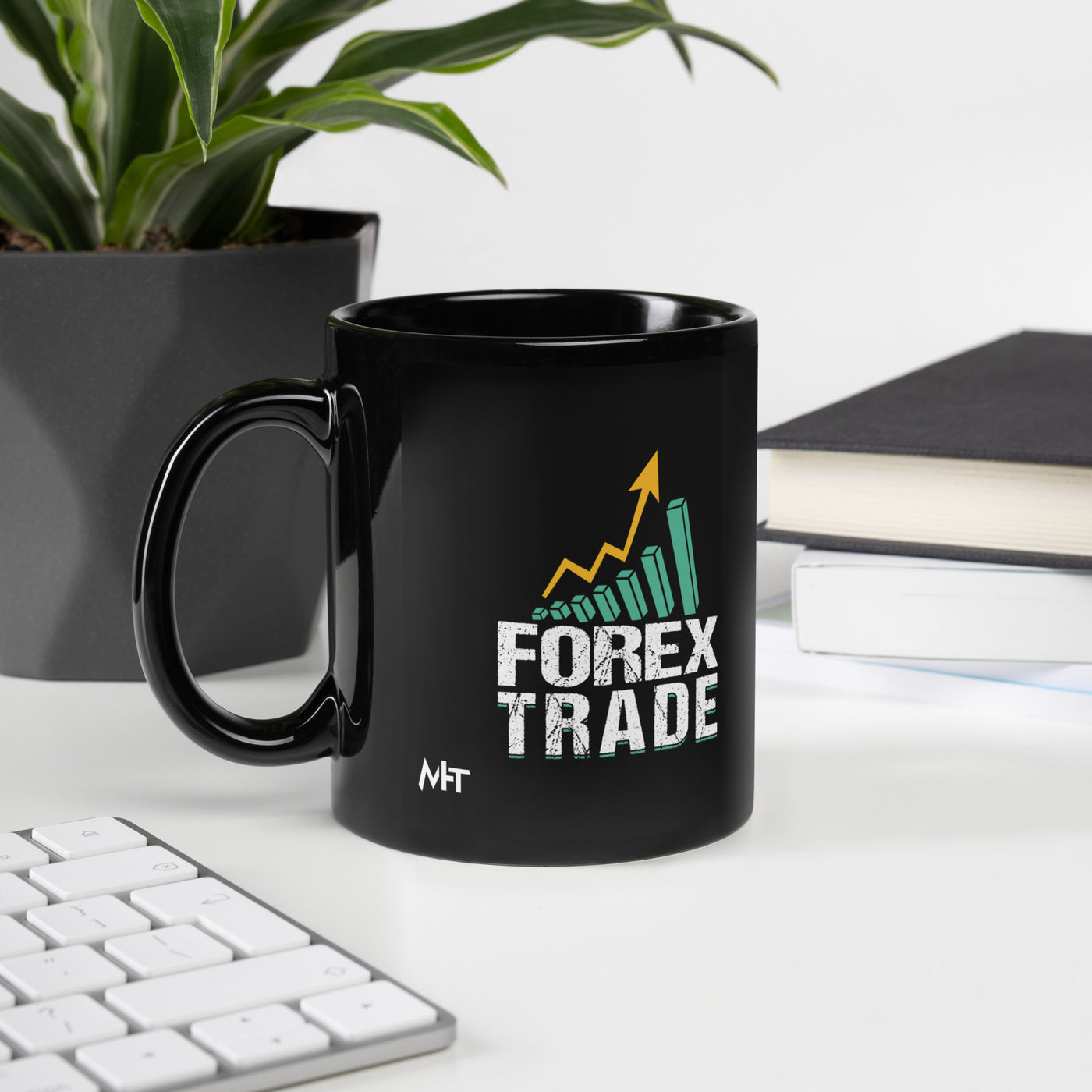 Forex Trading - Black Glossy Mug