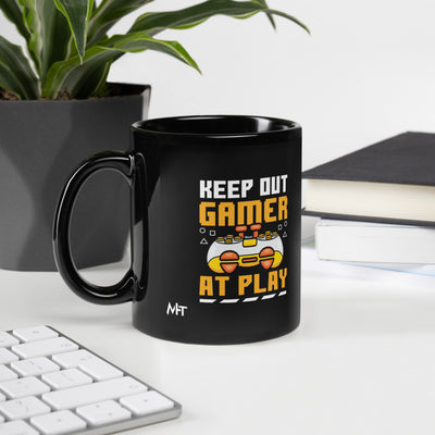 Keep Out Gamer At Play Rima 7 - Black Glossy Mug