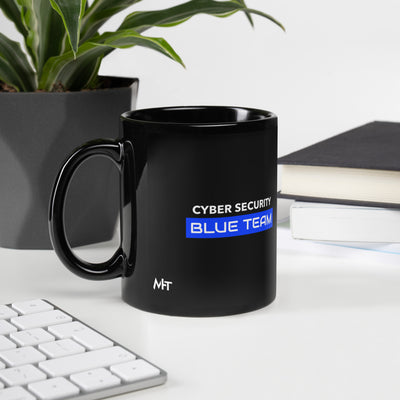 Cyber Security Blue Team V12 - Black Glossy Mug