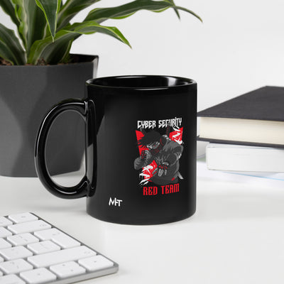 Cyber Security Red Team V3 - Black Glossy Mug