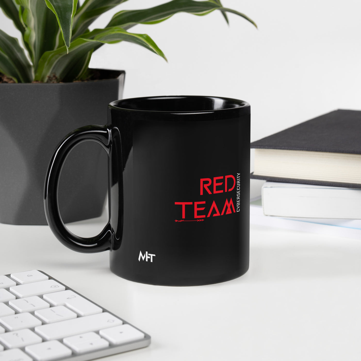 Cyber Security Red Team V4 - Black Glossy Mug
