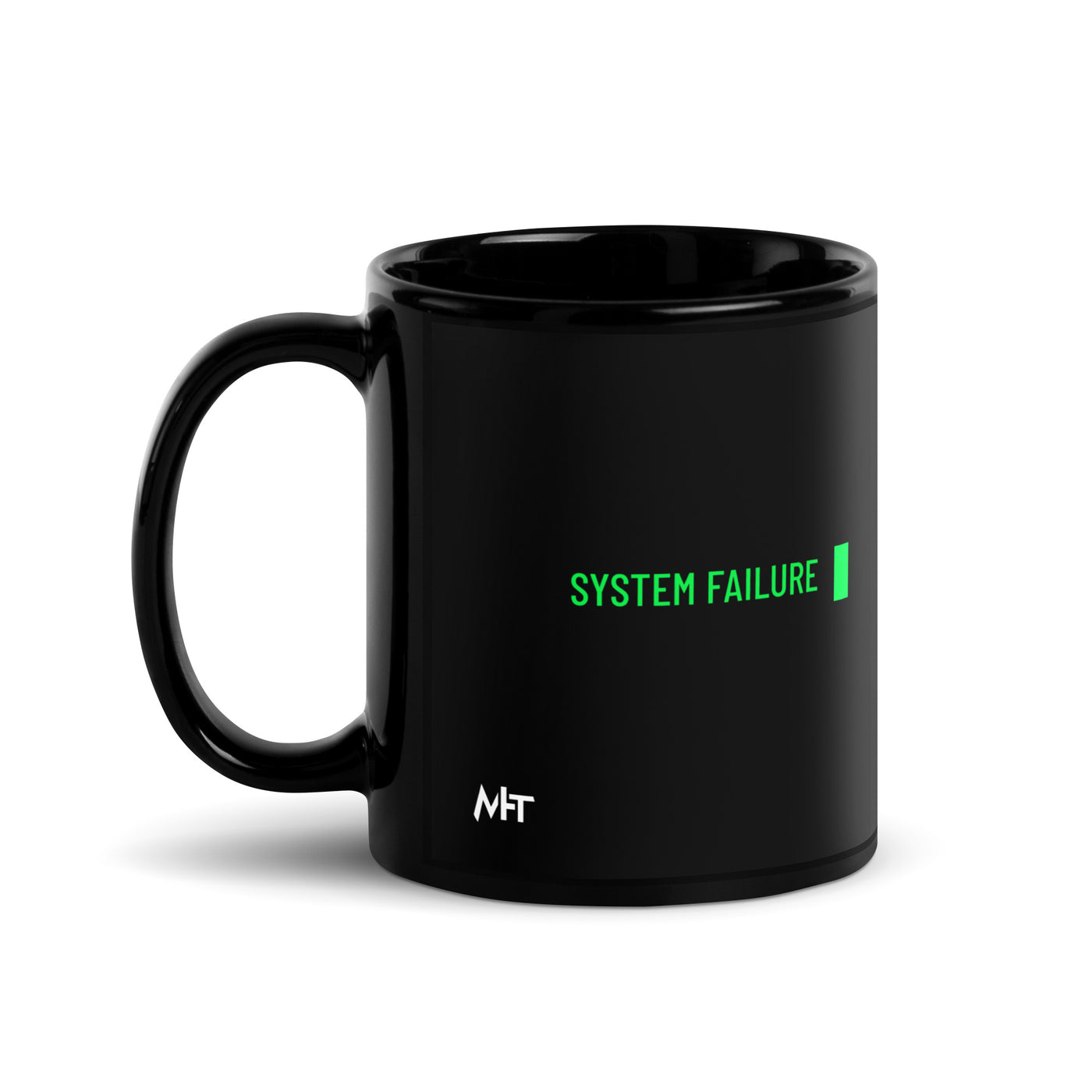 System Failure - Black Glossy Mug