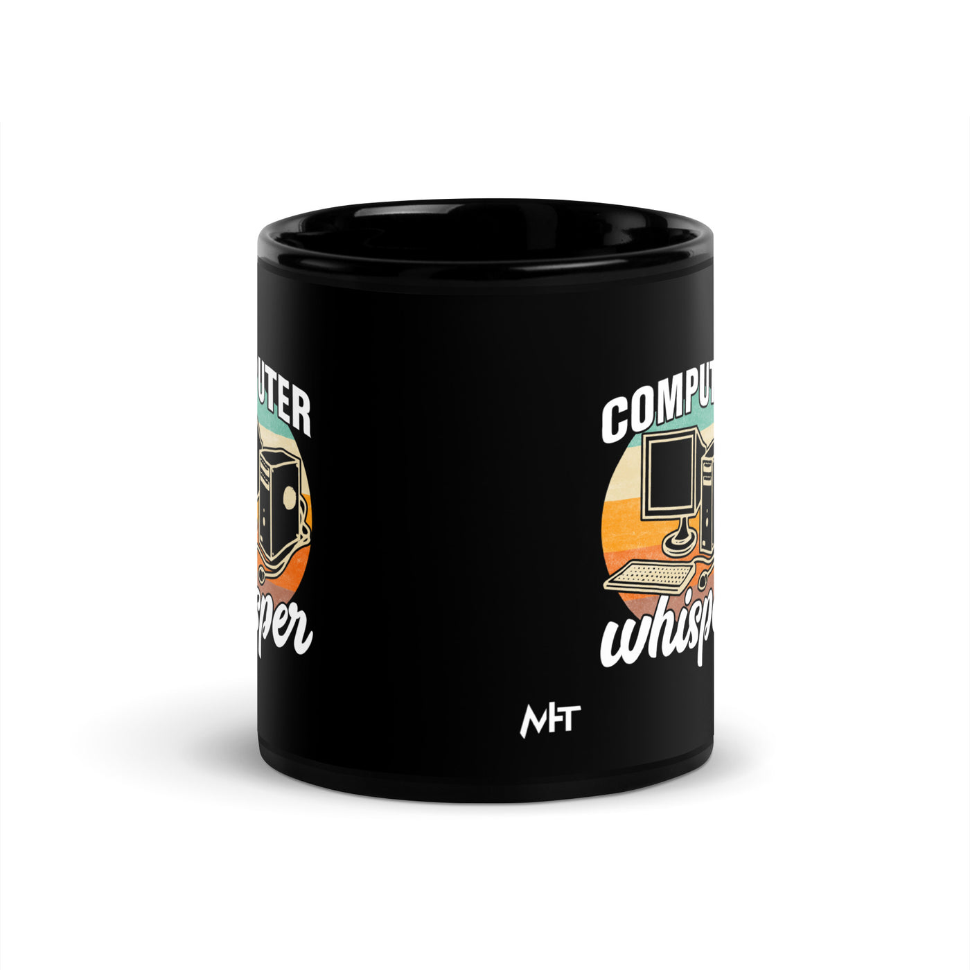 Computers whisper - Black Glossy Mug