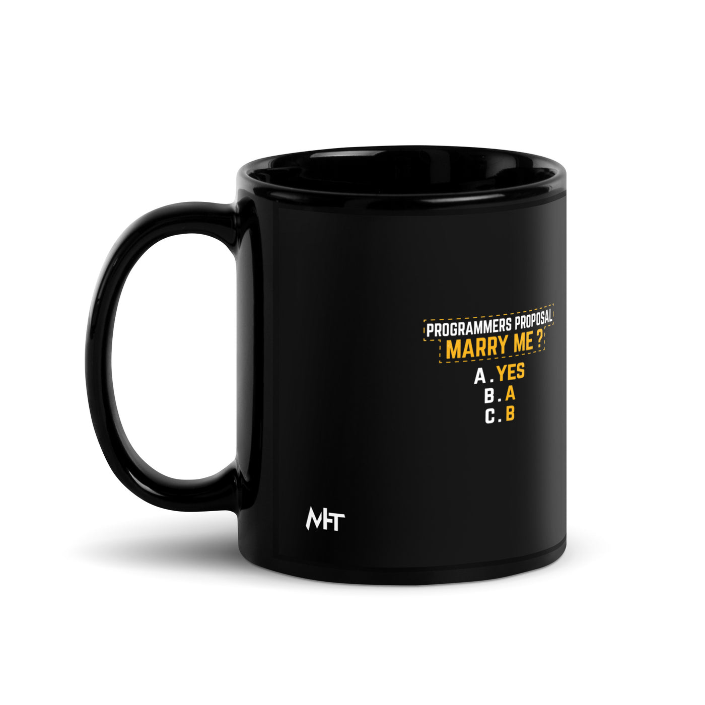 Programmers' Proposal - Black Glossy Mug
