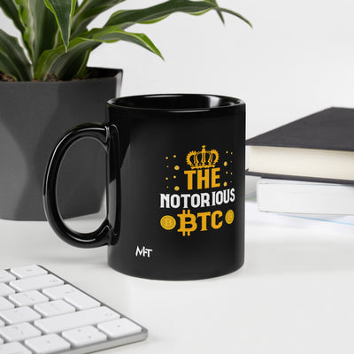 The Notorious Bitcoin - Black Glossy Mug