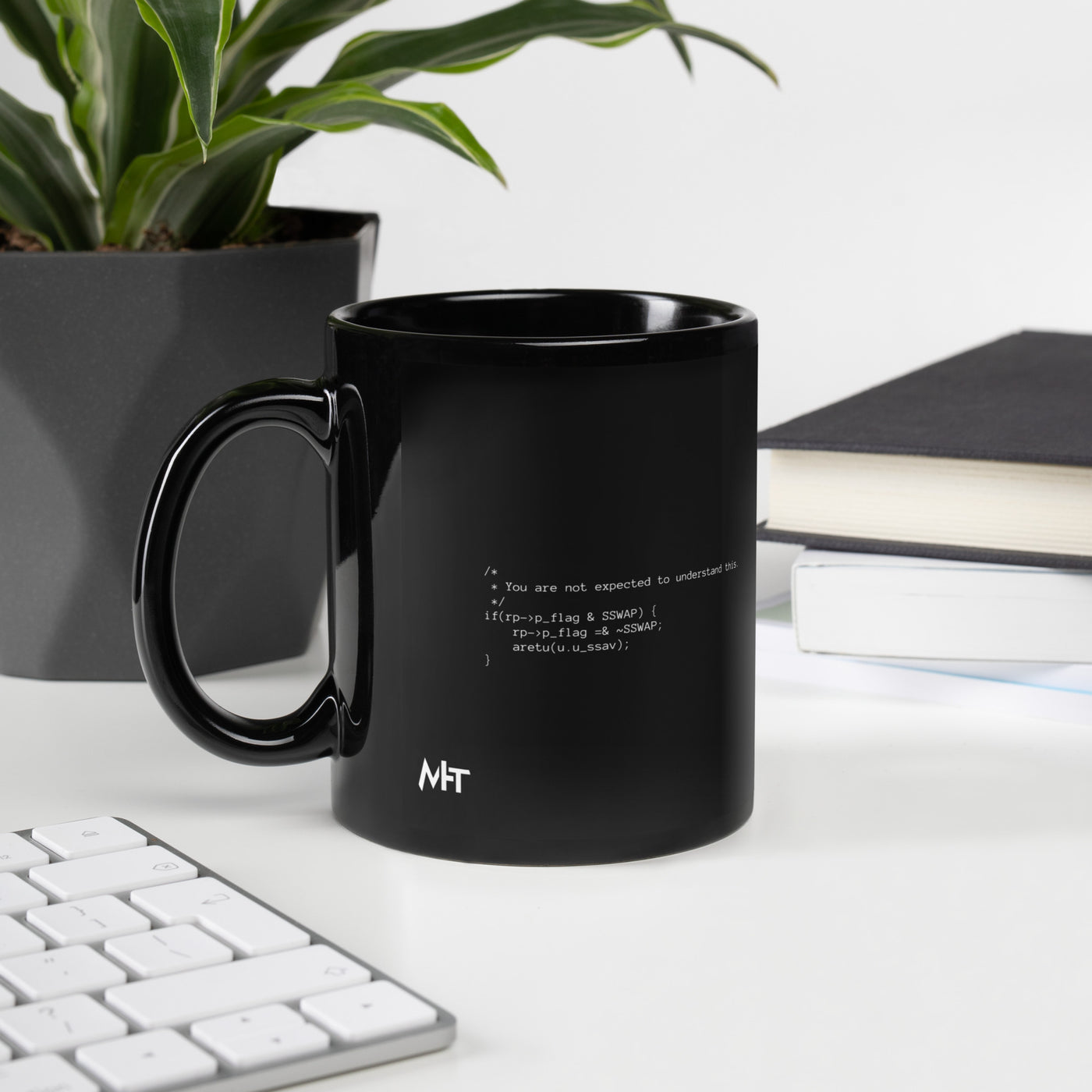 You are not expected to Understand this V1 - Black Glossy Mug