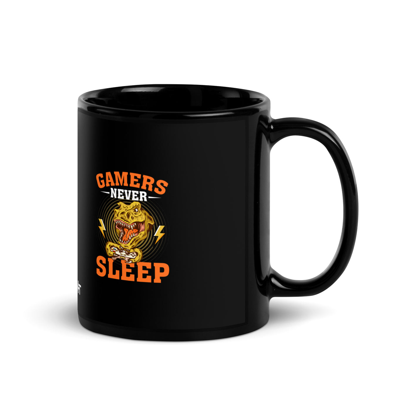Gamers never sleep V2 - Black Glossy Mug