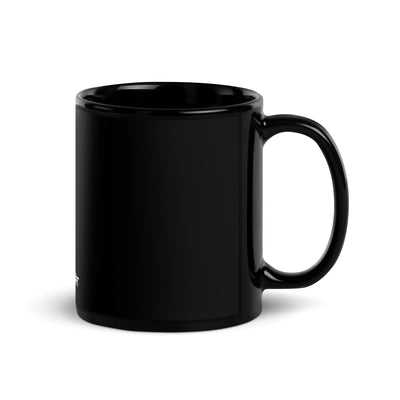 Retro Bitcoin - Black Glossy Mug