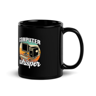 Computers whisper - Black Glossy Mug