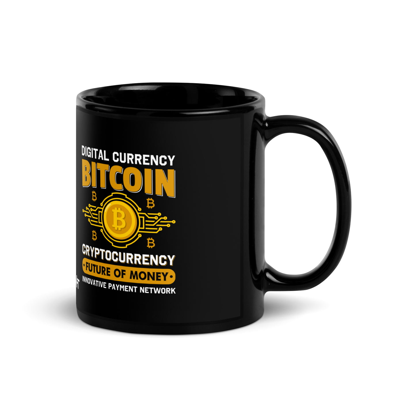 Bitcoin: Future of Money - Black Glossy Mug