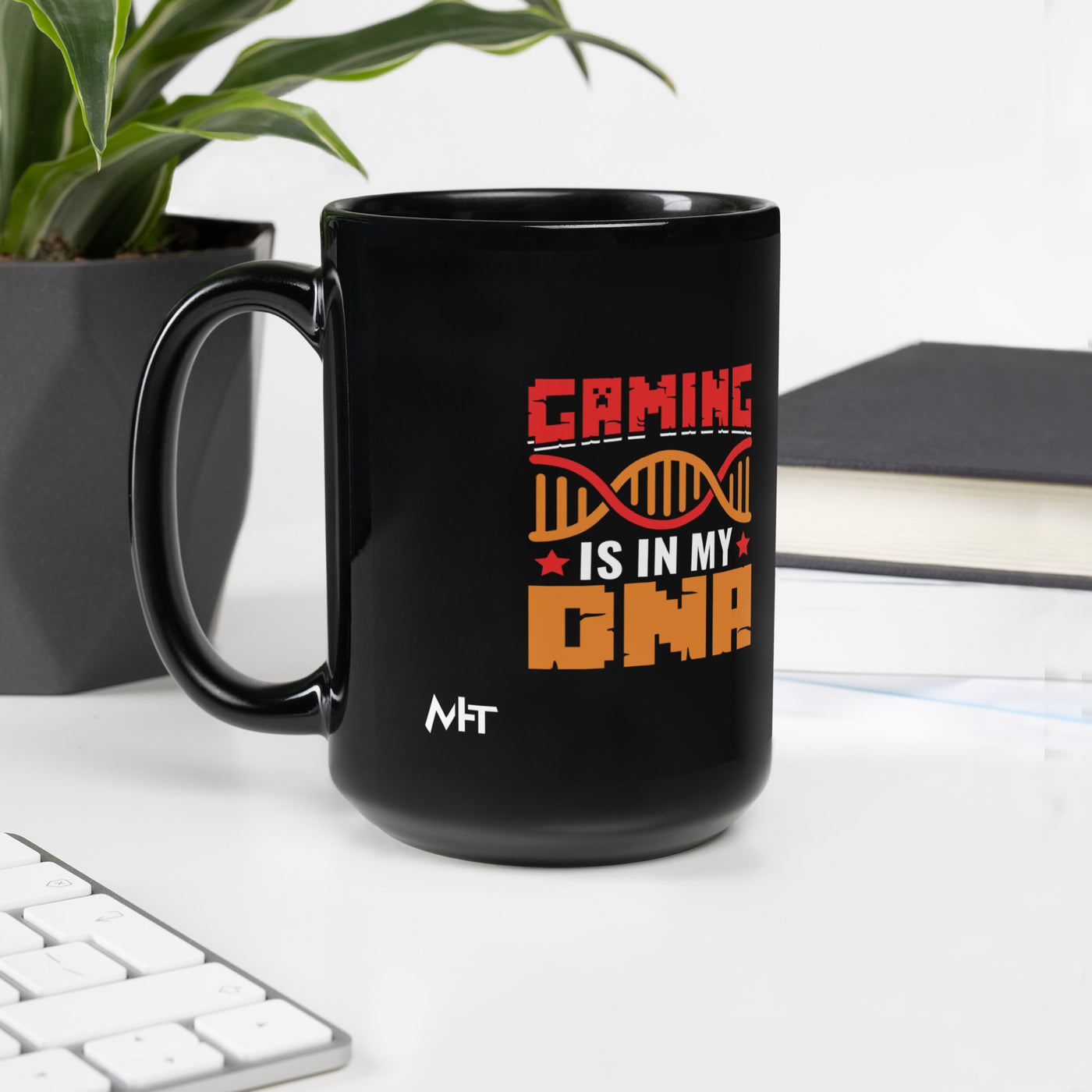 Gaming is in My DNA - Black Glossy Mug