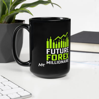 Future Forex Millionaire - Black Glossy Mug