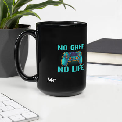 No Game; No Life - Black Glossy Mug