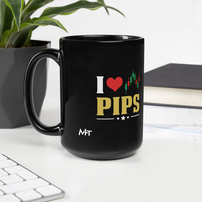 I Love Pips ( MAHFUZ ) - Black Glossy Mug