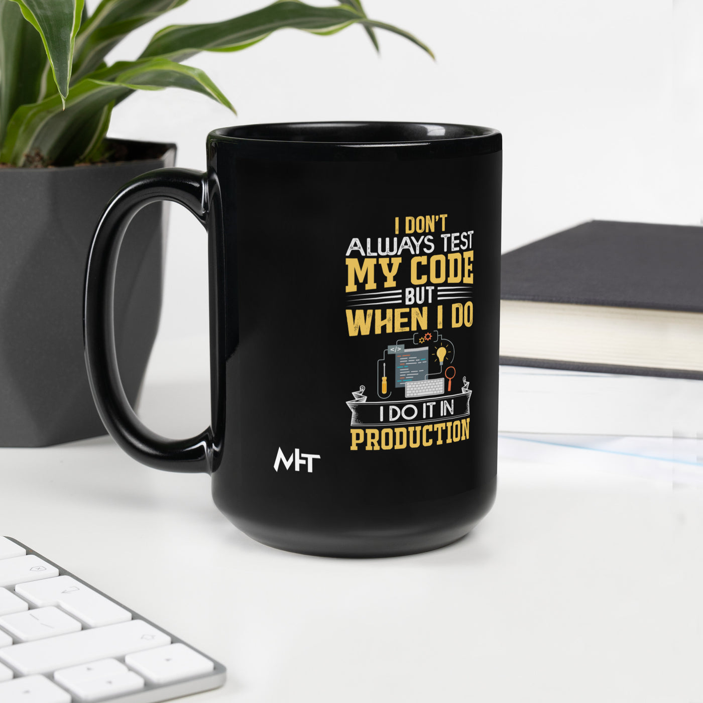 I don't always Test my code V1 - Black Glossy Mug